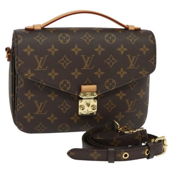 LOUIS VUITTON Monogram Pochette Metis MM Hand Bag 2way M43628 LV Auth 98243A - Picture 1 of 15